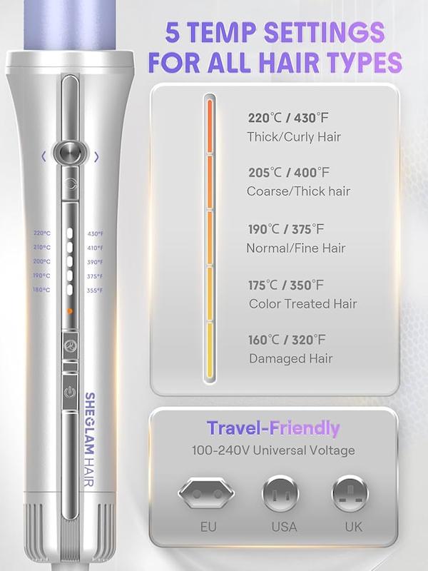 برس حرارتی باد سرد شیگلم Sheglam مدل Cool Lock Airflow Styler سایز 25mm - تصویر 2