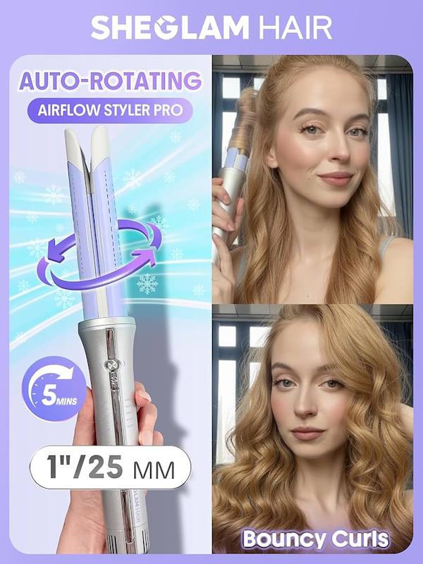 برس حرارتی باد سرد شیگلم Sheglam مدل Cool Lock Airflow Styler سایز 25mm - تصویر 4